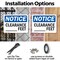 Signmission Custom Clearance -Ft, 18 in W x Rectangle, Plastic OS-2PACK-NS-P-1218-L-15382 - alternate 4